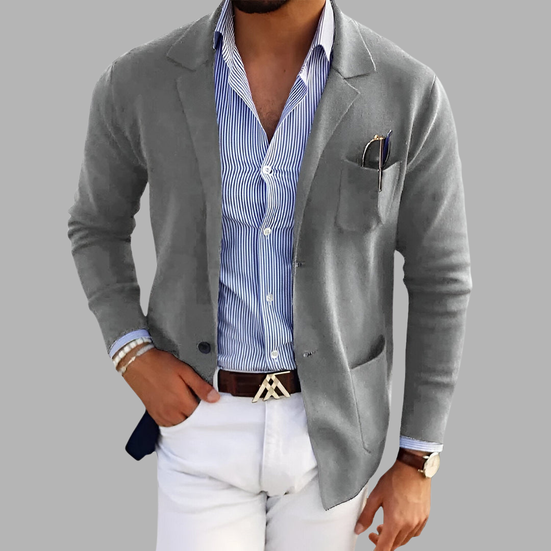 Urban | Lätt stickning blazer för elegans och komfort